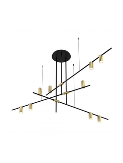 07621-9 20 Люстра Рия черный/бронза Gu10 9*10W
