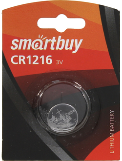 Батарейка CR1216 литиевая Smartbuy SBBL-1216-1B 3V 1 шт
