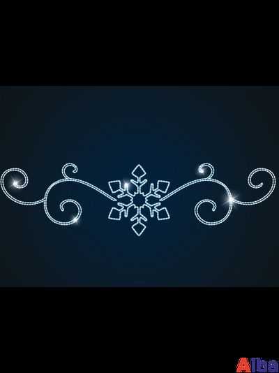 Перетяжка уличная Морозный узор