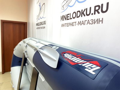 Моторная лодка Таймень NX 3400 НДНД PRO светло-серый/синий - MNELODKU.RU