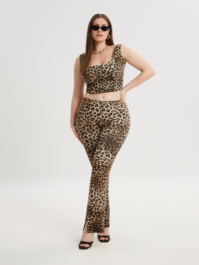 Легинсы с анималистическим принтом