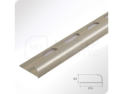 окантовочный профиль для плитки ПО 10 Бронза светлая глянец браш