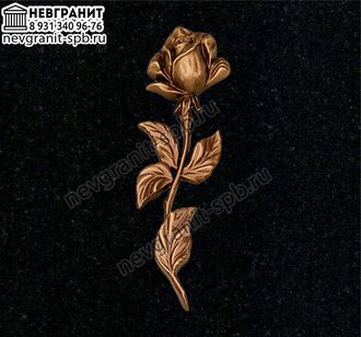 Цветок роза  бронза на памятник 9