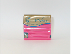 полимерная глина "Артефакт", цвет-шифон розовая фуксия (полупрозрачный), брус 50 гр.