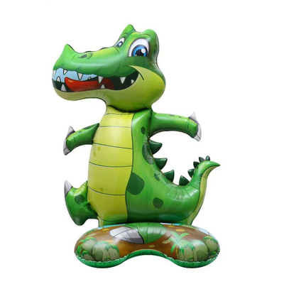 Шар 3D (23''/58 см) Фигура на подставке, Крокодил