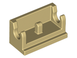 Hinge Brick 1 x 2 Base, Tan (3937 / 393705 / 4114305 / 4542399 / 6174919)