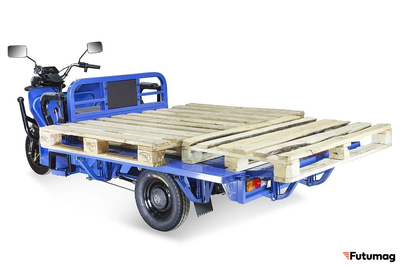 Электротрицикл Rutrike Габарит 1700 60V1200W синий