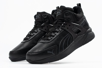 Кроссовки Puma Running System Leather Black зимние