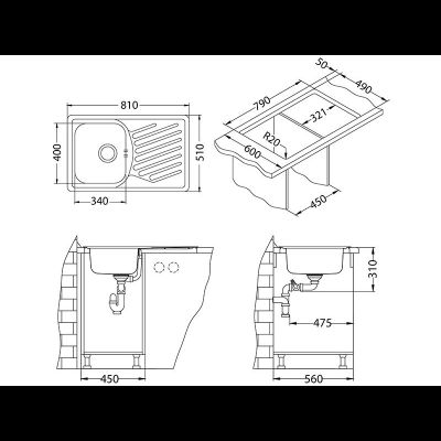 Мойка Alveus Elegant 30 LEINEN