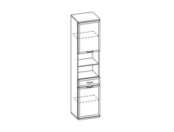 Прихожая Карина - Шкаф многофункциональный ШК-1048