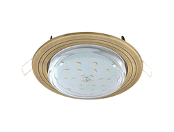 Светильник встраиваемый Ecola GX53-H4 "2 круга" Черная бронза 43x115 FN31H4ECB