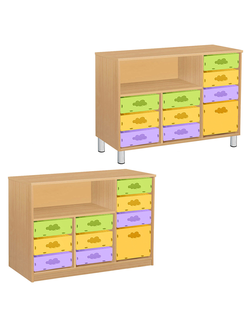 ТУМБА КОМБИНИРОВАННАЯ СИСТЕМА ХРАНЕНИЯ К/128 ПВХ