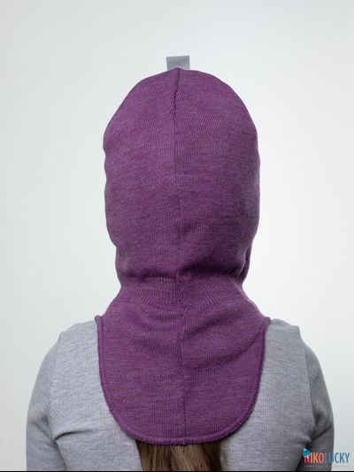 Шапка-шлем 20101-01 с утеплителем, х/б подклад, пурпур 52-54