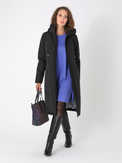 Пальто 24401 черный ЗИМА