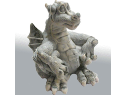 Дракон(шарж), литьевой мрамор.ОПТ