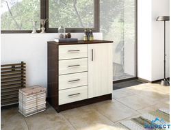 КОМОД "К800-1Д" 800*830*440 (венге/лоредо)