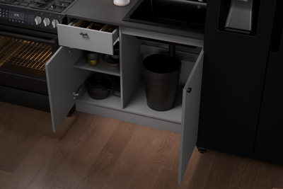 Энни 1,0 м кухонный гарнитур Графит серый