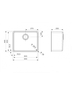 Мойка Reginox Kansas L 40x40 matt