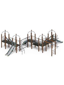 Серия «Навина» (Техно голубой) ДИК 2.09.08-01 H=1200 игровой комплекс