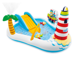 Игровой центр 218х188х99см "Веселая рыбалка" с разбрыз., горкой и игрушками, 182л, до 81кг, от 2 лет 57162