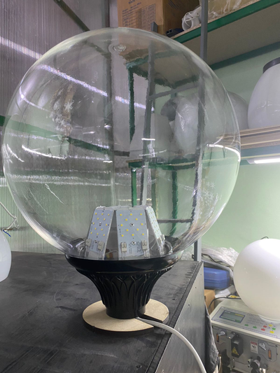 Парковый светильник Шар Молочный, светодиодный 40w