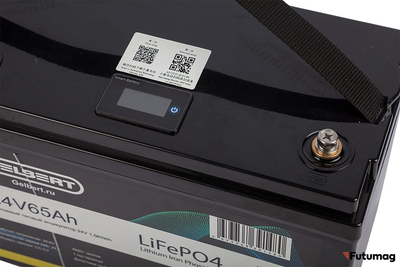 Литиевый тяговый аккумулятор Gelbert LiFePO4 (24V/65Ah/65A/1,560Wh) BT/Display