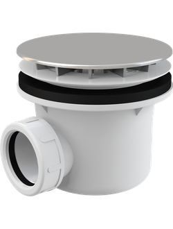 Сифон Alca Plast A49CR для душевого поддона, хромированный