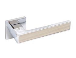 Комплект ручек АЛЛЮР АРТ ЛАНА CP/светло-серое дерево (862SSD) хром/св-сер.дер.  [96973]