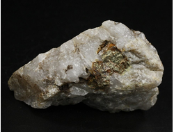 Пирит, Халькопирит на кварце, необработанный "дикий" образец, Россия, КЧР, Урупский район (81*55*48 мм, 191 г) №37953