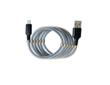 USB кабель Lightning 1м MR-36, силиконовый, крепление магнит
