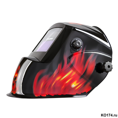 Маска сварщика хамелеон Foxweld КОРУНД-2 пламя обзор 92х42
