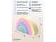 Пирамидка - прорезыватель из пищевого силикона Радуга пастельная