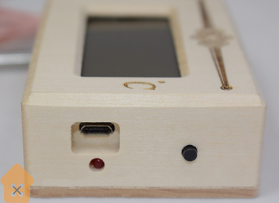 Высокотемпературный термометр для бани ТЭС в корпусе из липы с герметичным датчиком