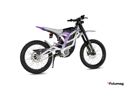 Электромотоцикл эндуро 79bike Falcon Pro белый-пурпурный