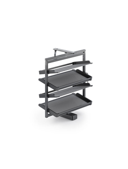 Поворотная стойка для обуви (4 полки) Symphony WB-671 (антрацит P35)