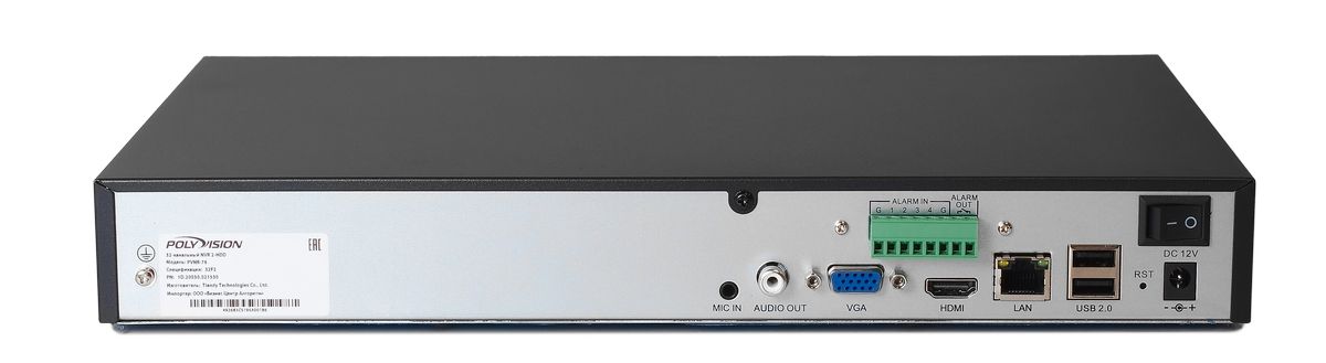 PVNR-76-32F2 IP-видеорегистратор 32-ти канальный (Поддержка IP-камер - 32x8M;) на 2 жёстких диска  (