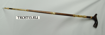 Классическая трость ручной работы с клинком  с инкрустацией