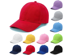 Кепки однотонные