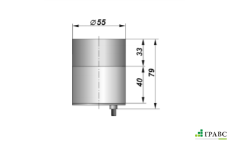 Индуктивный взрывозащищенный датчик SNI 55-35-D Ø55