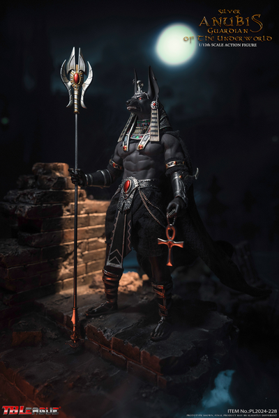 Анубис в серебряном - Коллекционная фигурка 1/12 SCALE Anubis, God of the Underworld, Silver (PL2024-228) - TBLeague