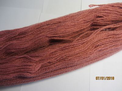 кавказская пряжа в три нити цвет терракот