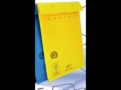 Пакет с воздушной подушкой G/17 желтый (250х350мм+50мм клапан)