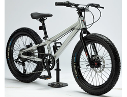 Велосипед TT280/ 7скоростей 24"х3 серебряный рама 11"