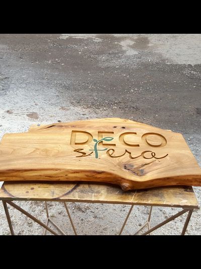 вывеска, вывеска из дерева, деревянная вывеска, оформление кафе, оформление ресторана, спилы дерева