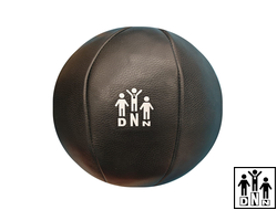 Мяч медбол 15кг из натуральной кожи со шнуровкой