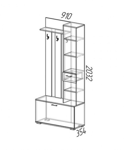 Прихожая "Ника-3" (модульная)