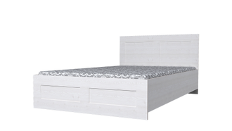 Кровать двухспальная в белом цвете