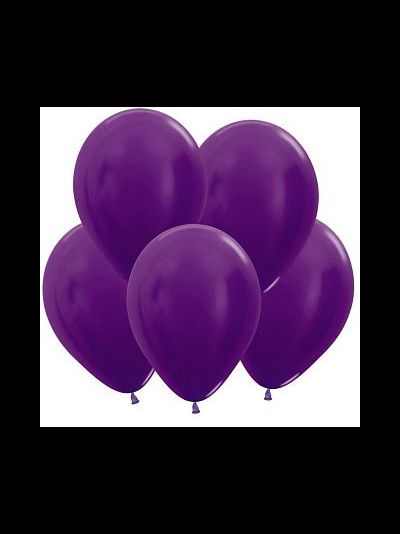 ВОЗДУШНЫЙ ШАР С ГЕЛИЕМ &quot;ФИОЛЕТОВЫЙ МЕТАЛЛ&quot; 30 СМ