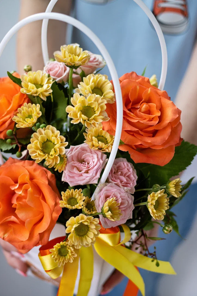 Цветочная композиция учителю / воспитателю № 850