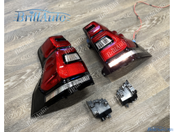 Стопы Toyota Land Cruiser Prado 150 2018+ красные светодиодные